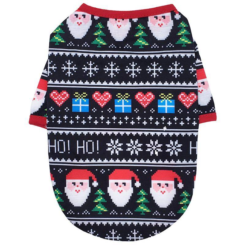 Snögubbe mönster husdjur kappa hund julkläder bedårande husdjur fest outfit - Jultomten / S