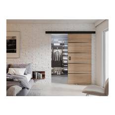 Skjutdörr Majong Plus 204 cm - Natur garderob & walk-in closet