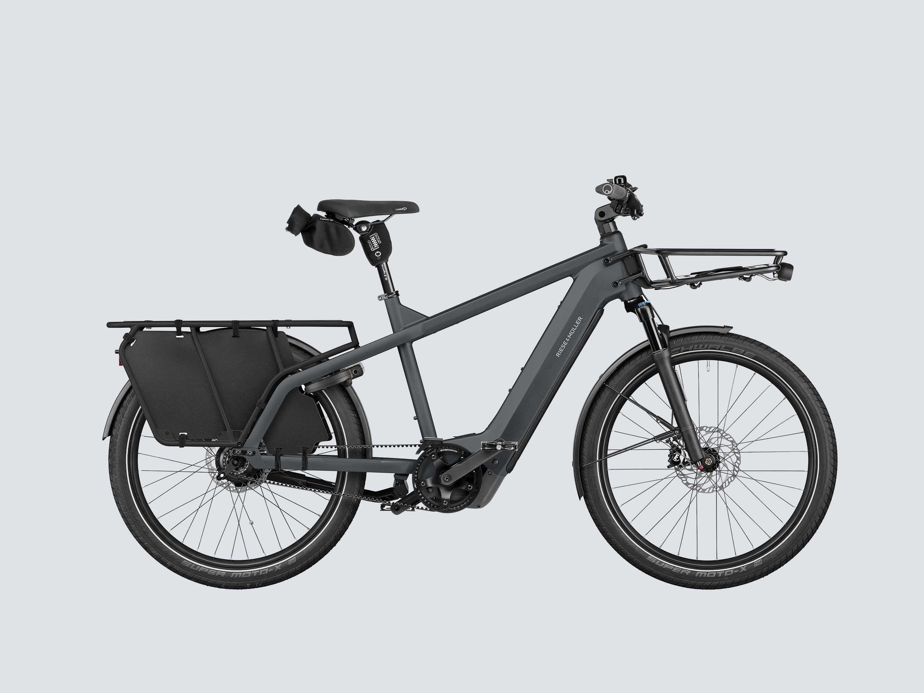 Riese & Müller Multicharger3 Rohloff - Utility Grey/Black Matt / 47 cm (160-180 cm)