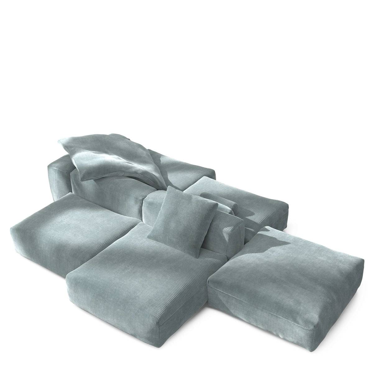 Vetsak Sofa - Sofa Set 09 - Cord Velour - Mint
