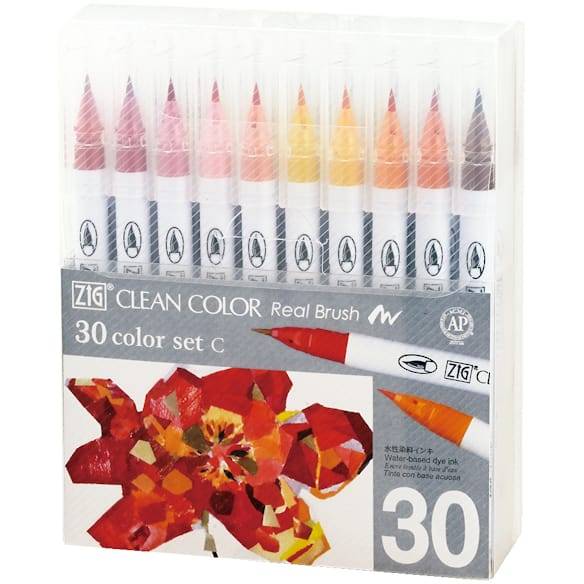 ZIG Clean Color Real Brush set C 30/etui