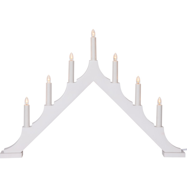 Star Trading Alma 7 arm hvid adventsstage.
