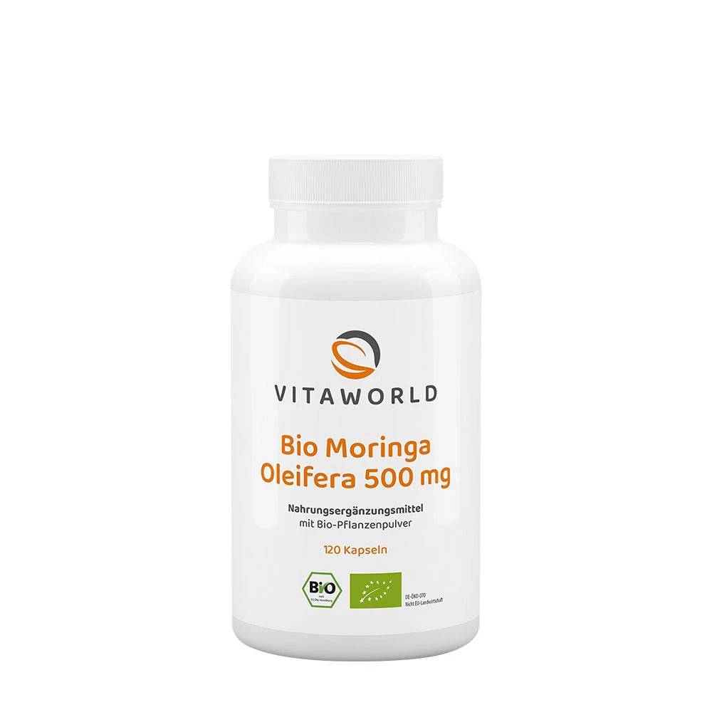 Vitaworld - Moringa Oleifera Ekologisk 500 mg, 120 kapslar
