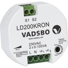 DOSDIMMER KRON FÖR LED 2X100VA LD200KRON VADSBO | Beijerbygg Byggmaterial