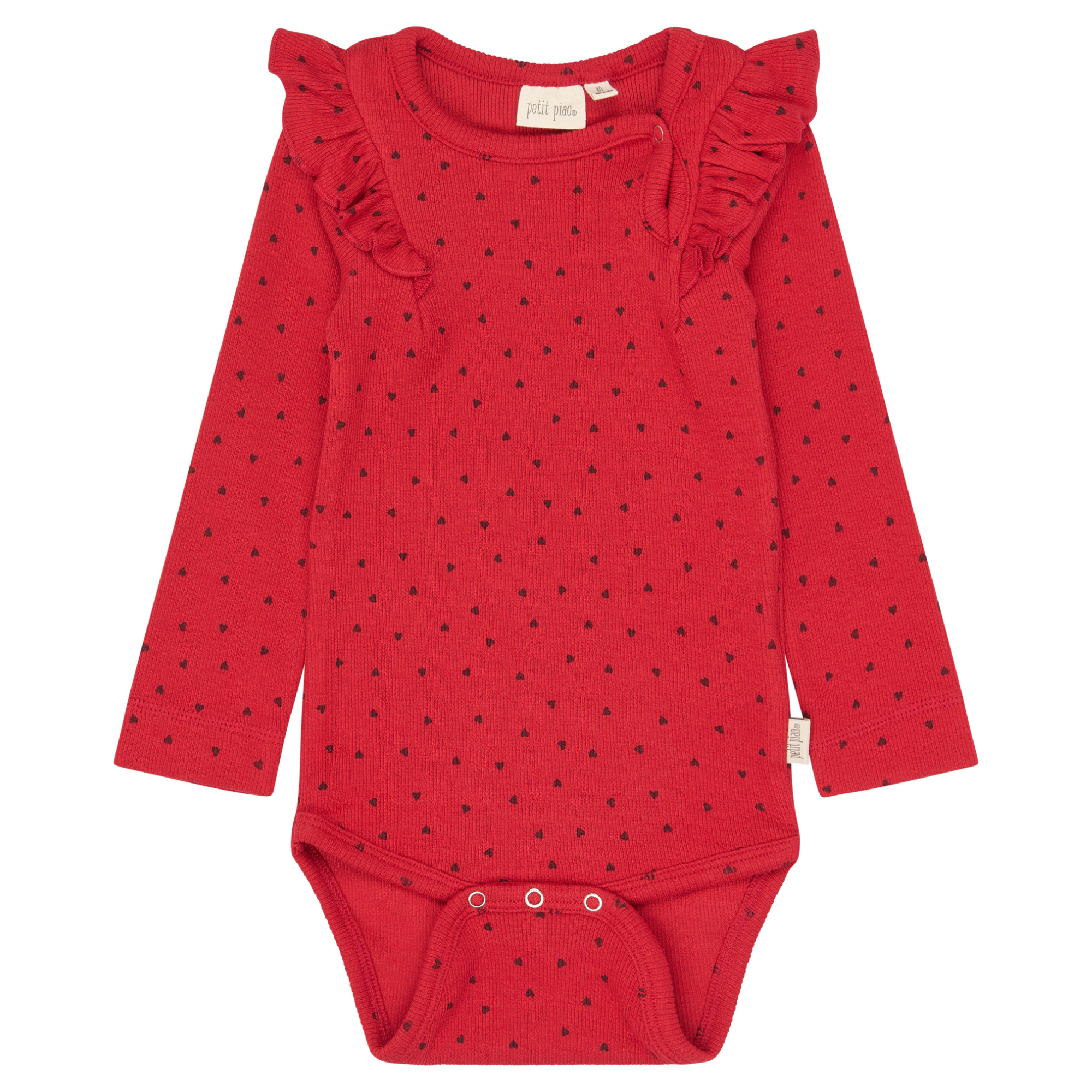 Petit Piao - Sonja LS Body, PP2014 - Haute Red Heart AOP - 56