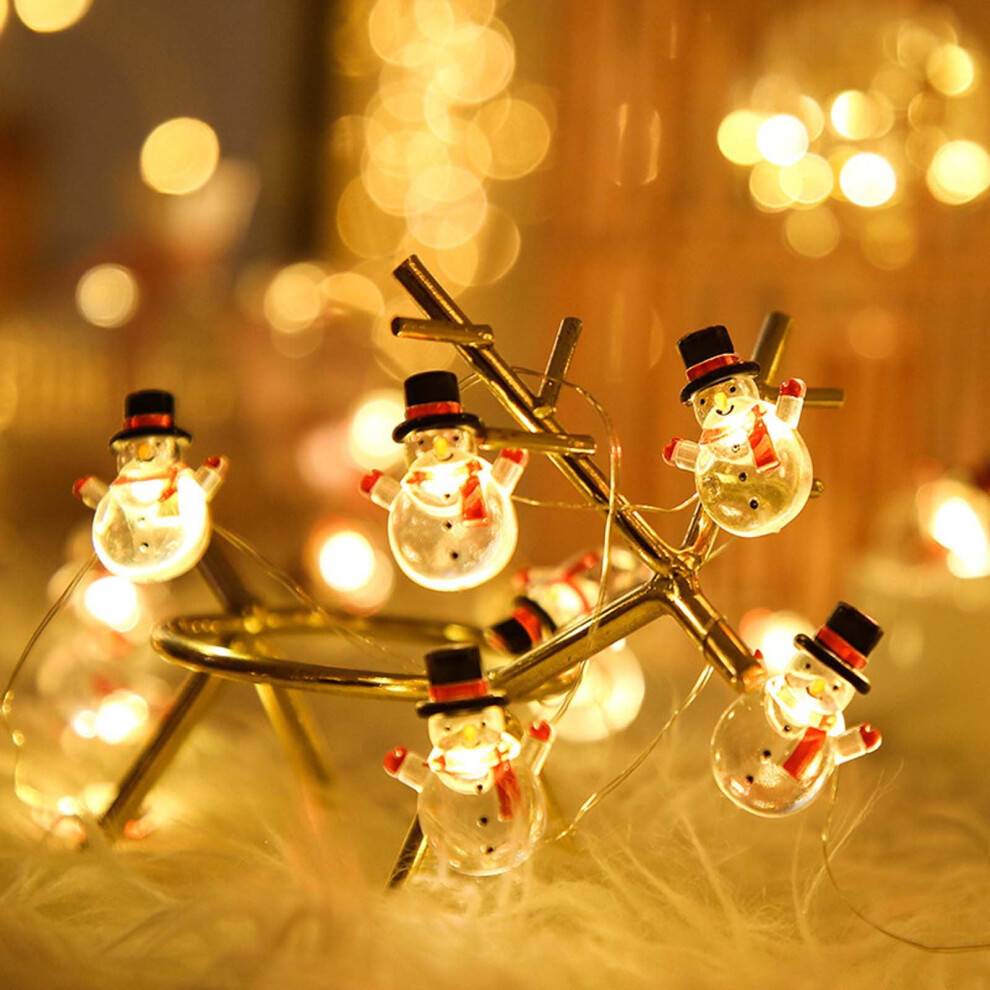 Loopsun jul LED-ljusslinga snögubbe juldekoration
