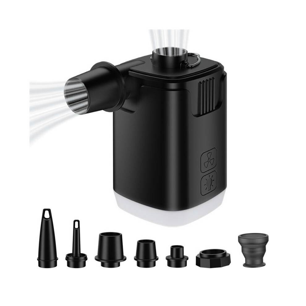 Portable Air Pump for Inflatables:Build in 4000MAh Battery Rechargeable, 2 Inflation Mode Stronger/Normal