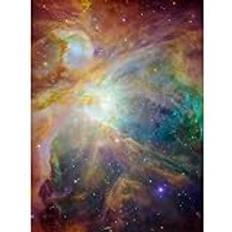 Artery8 Hubble Space Telescope Image Orion Nebula Spitzer Observatory Colourful Cosmic Masterpiece Dust Infant Stars Ultraviolet Light Stellar Winds Unframed Art Print Poster Wall Decor 12x16 inch