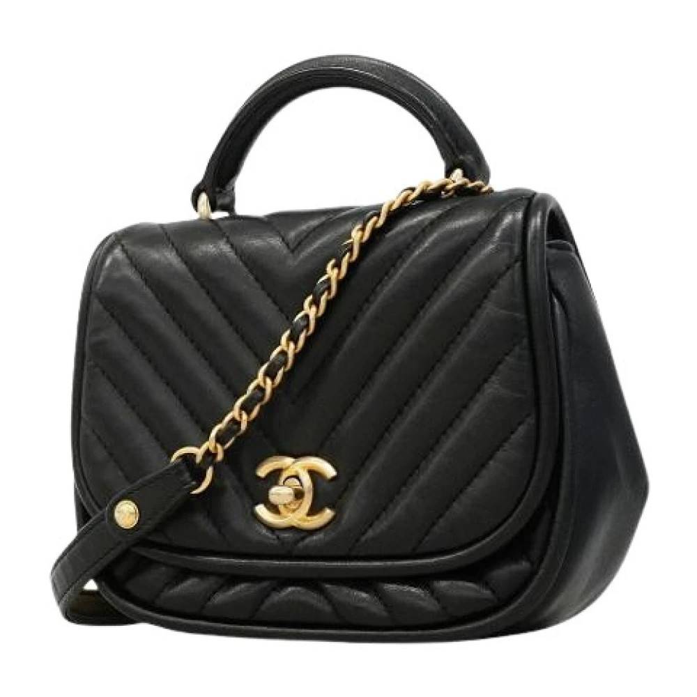 Chanel Vintage Pre-owned Vintage Håndtaske - Vintage - Dame - Sort - ONE SIZE - Uld