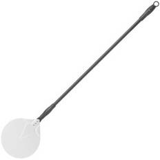 Spatel pizzabakke med bevægeligt håndtag, aluminium, rund, diameter 230 mm lang 1200 mm - Hendi 617151