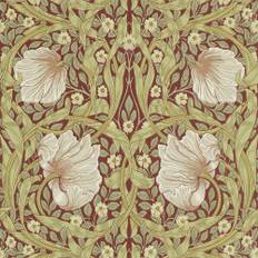 William Morris & Co. Tapet - Pimpernel Brick/Olive