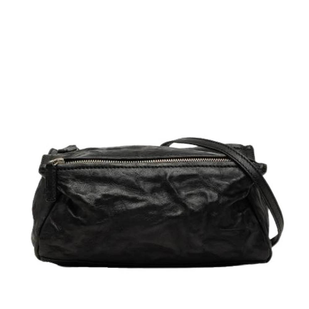 Givenchy Pre-owned Pre-owned Wrinkled Sheepskin Crossbody Bag - Vintage - Dame - Sort - ONE SIZE - Læder