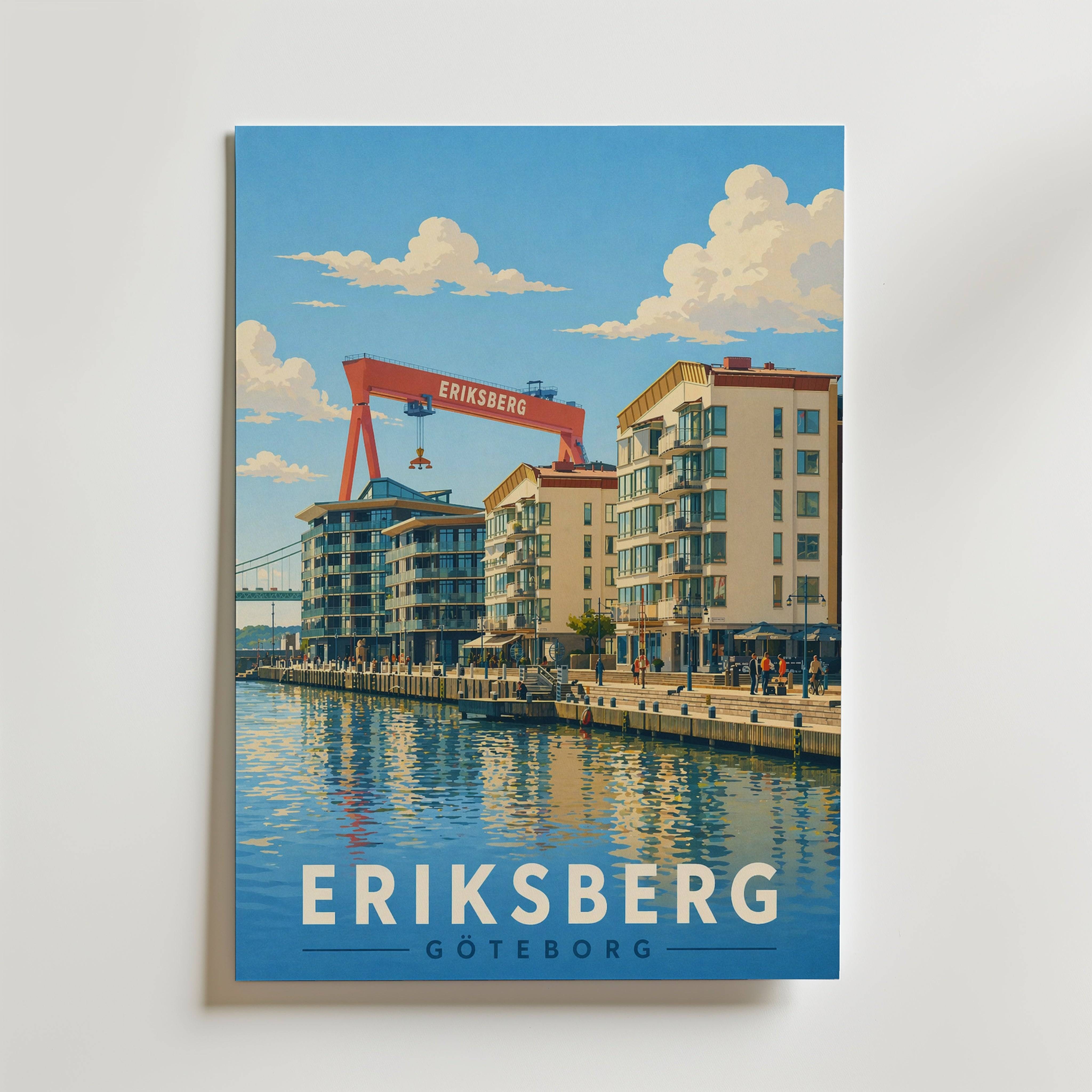 Eriksberg G�teborg Poster - Premium Canvas 50x70 cm