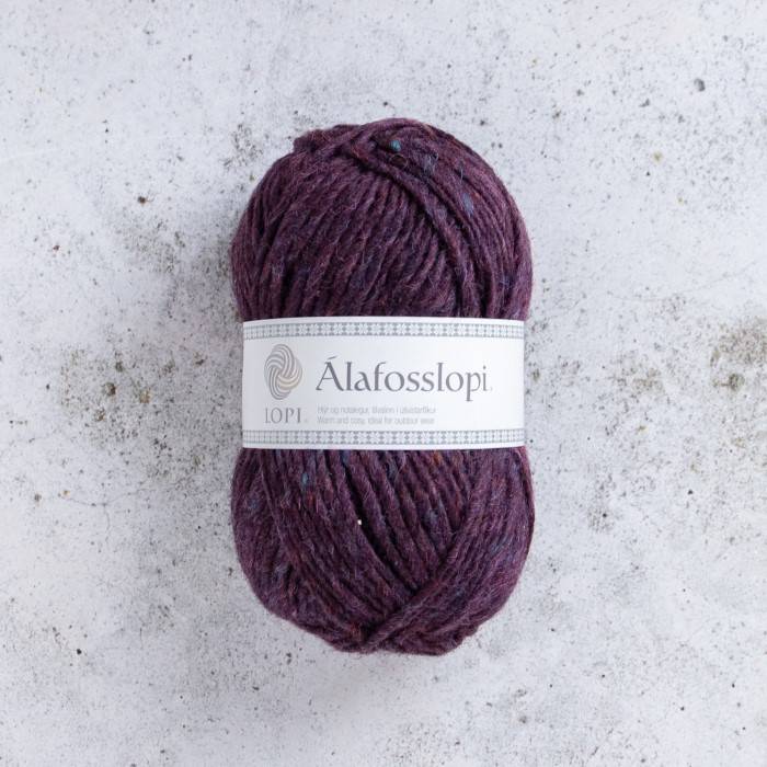 Ístex Álafosslopi 100g - Istex Alafosslopi Bordeaux Heather 9961 - IstexAlafosslopiBordeauxHeather9961