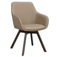 SNURRSTOL i mörkbrun, beige