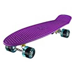 Ridge skateboard Big Brother Nickel 69 cm mini cruiser, lila/klar blå