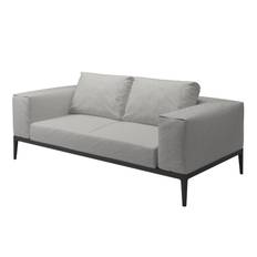 Gloster - Grid Lounge Sofa Meteor/Seagull - Soffor utomhus - Henrik Pedersen