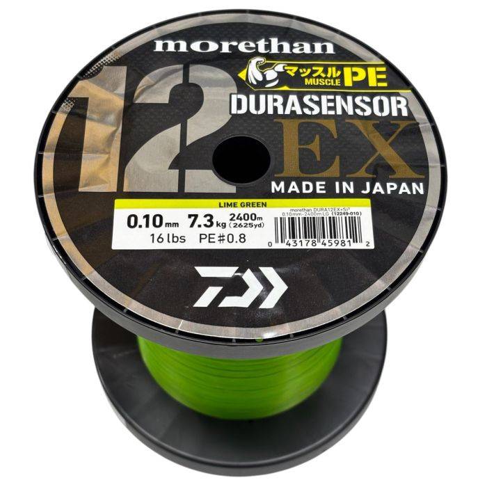 Daiwa Morethan Durasensor EX12 Lime Green 2400m