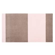 STRIPES HORISONTAL - SAND/LYS ROSA - 90X130 CM