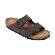 Birkenstock Arizona Leve Velvet Grey Dam Stl. 42 - Platta Sandaler Från Magasin (42)