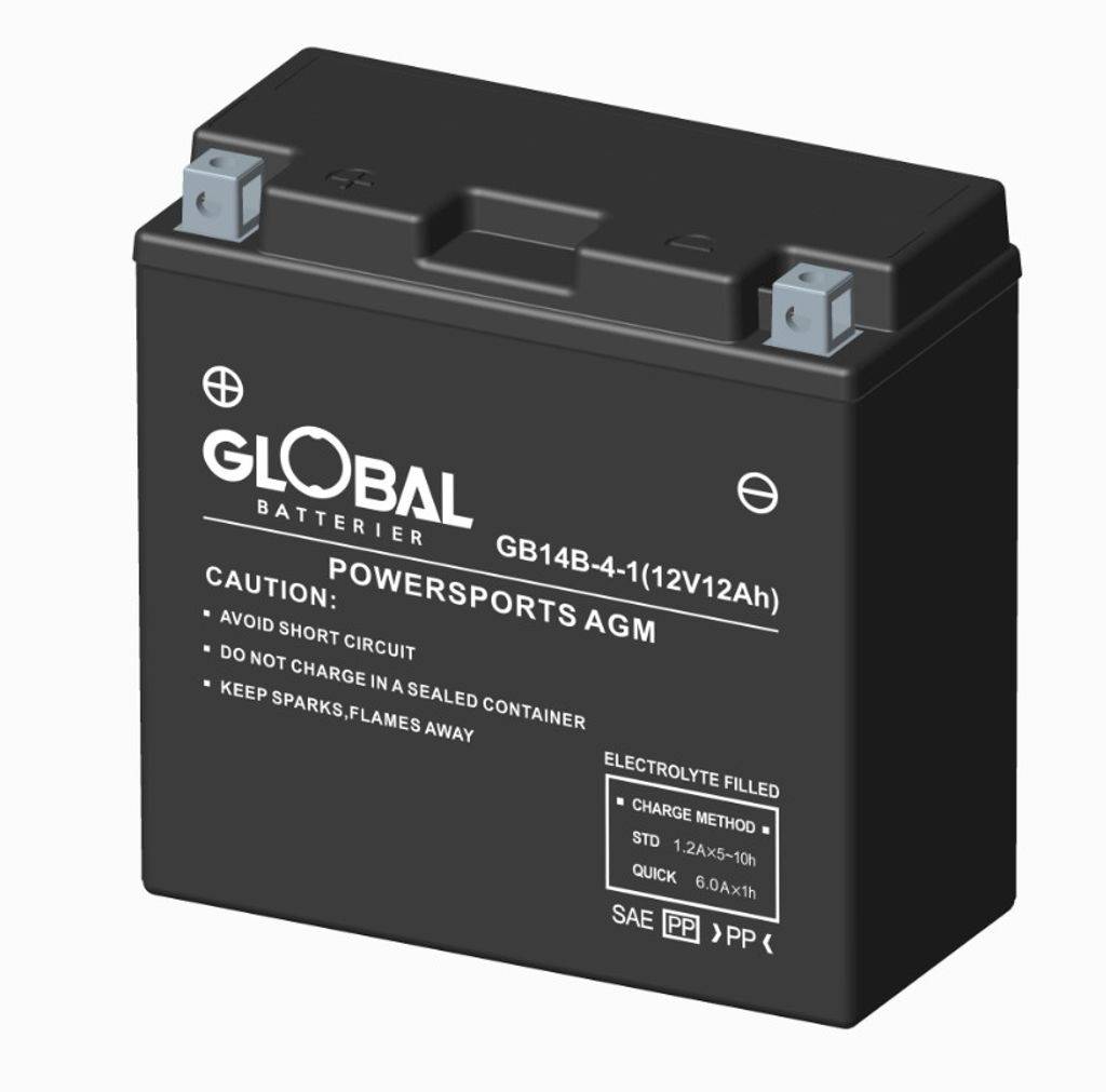 12V GB14B-4 FA MC-batteri 12Ah 152 x 69 x 145 mm