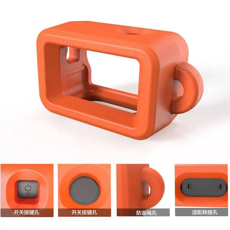 EVA Floating Protective Case for DJI Action 6/5 Pro/4/3 Anti-Sink Buoyancy Frame with Anti-Lost Rope Hole Waterproof Diving Ho - FS80-1