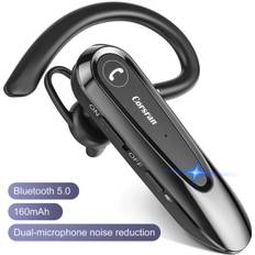 Bluetooth-headset med dubbla mikrofoner V5.0 Handsfree Bluetooth-hörlurar med 25 timmars samtalstid