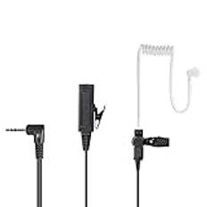 Hoornie In-Ear radioapparat headset | Med robust mikrofon | För Motorola TLKR & Talkabout TLKR-T60, TLKR-T62, TLKR-T72, TLKR-T80, TLKR-T81, TLKR-T82, TLKR T92 H2O, XT180, XT185