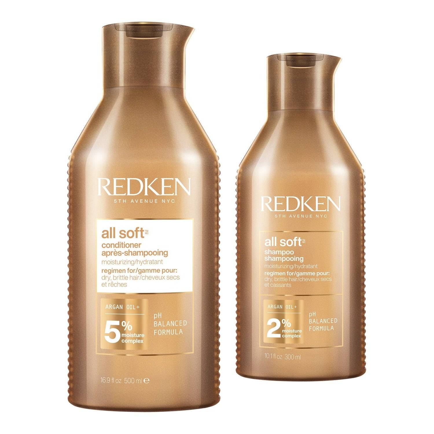 Redken All Soft Set Shampoo 300 ml + Conditioner 500 ml - 800 ml