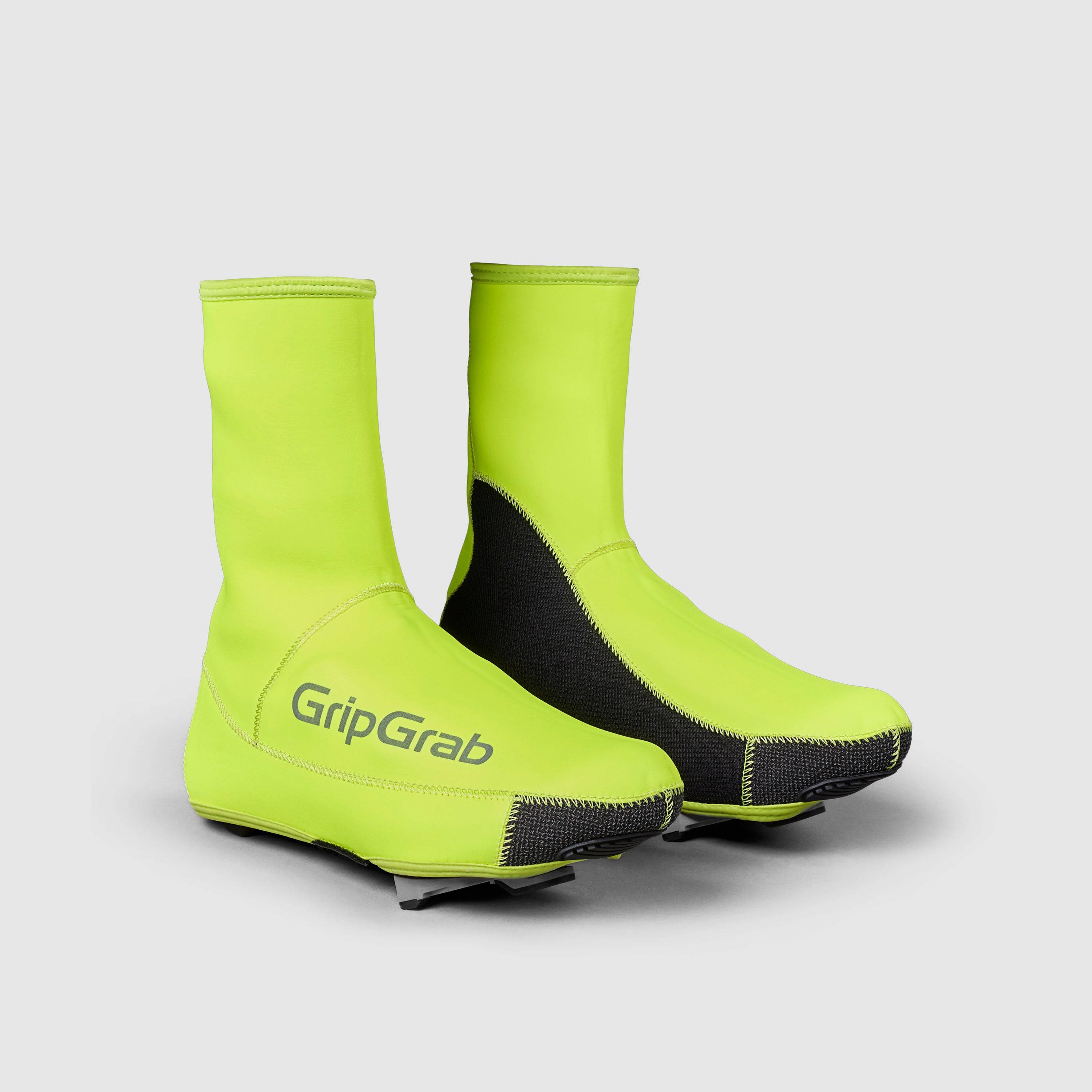 PACR Waterproof Winter Road Shoe Covers - Yellow Hi-Vis / XL (44-45)