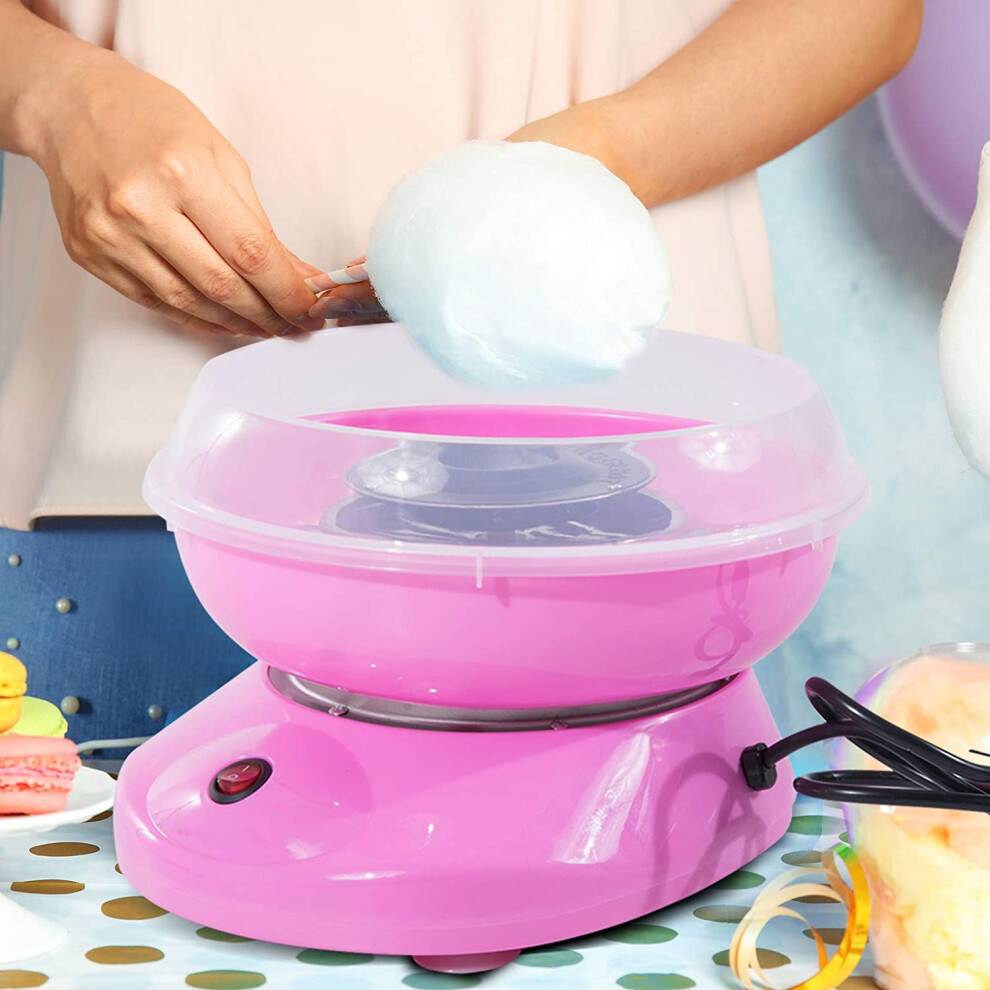 Sweet Whirls: Candyflossmaskinen, en holdbar gave til børn, bærbare og fødevaregodkendte materialer, med klar kantbeskyttelse og kraftfuld maskine
