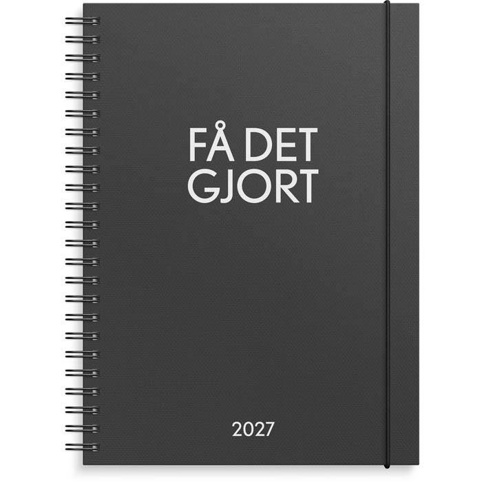 Veckokalender Få det gjort A5 svart 2027