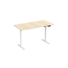 Ergonomisk hæve/sænke skrivebord 150cm (hvid/eg)