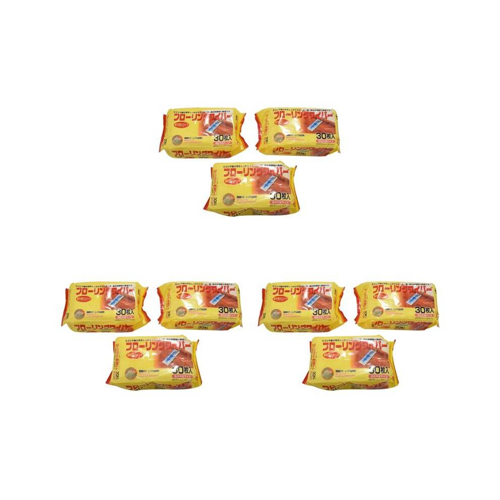 Microfibre Electrostatic Floor Cloths for Flat Swivel Mop Multi Fitting Cleaning Wipes Dust Removal Mop Paper 9 Packs