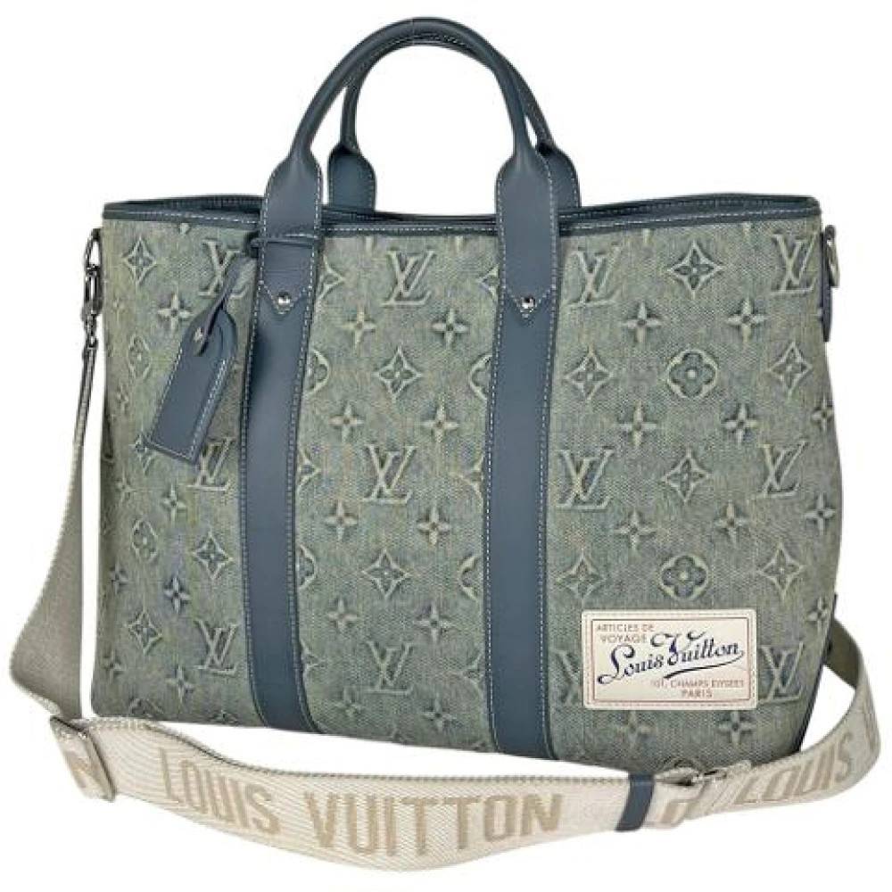 Louis Vuitton Vintage Pre-owned Tote Bag - Vintage - Herre - Blå - ONE SIZE - Læder
