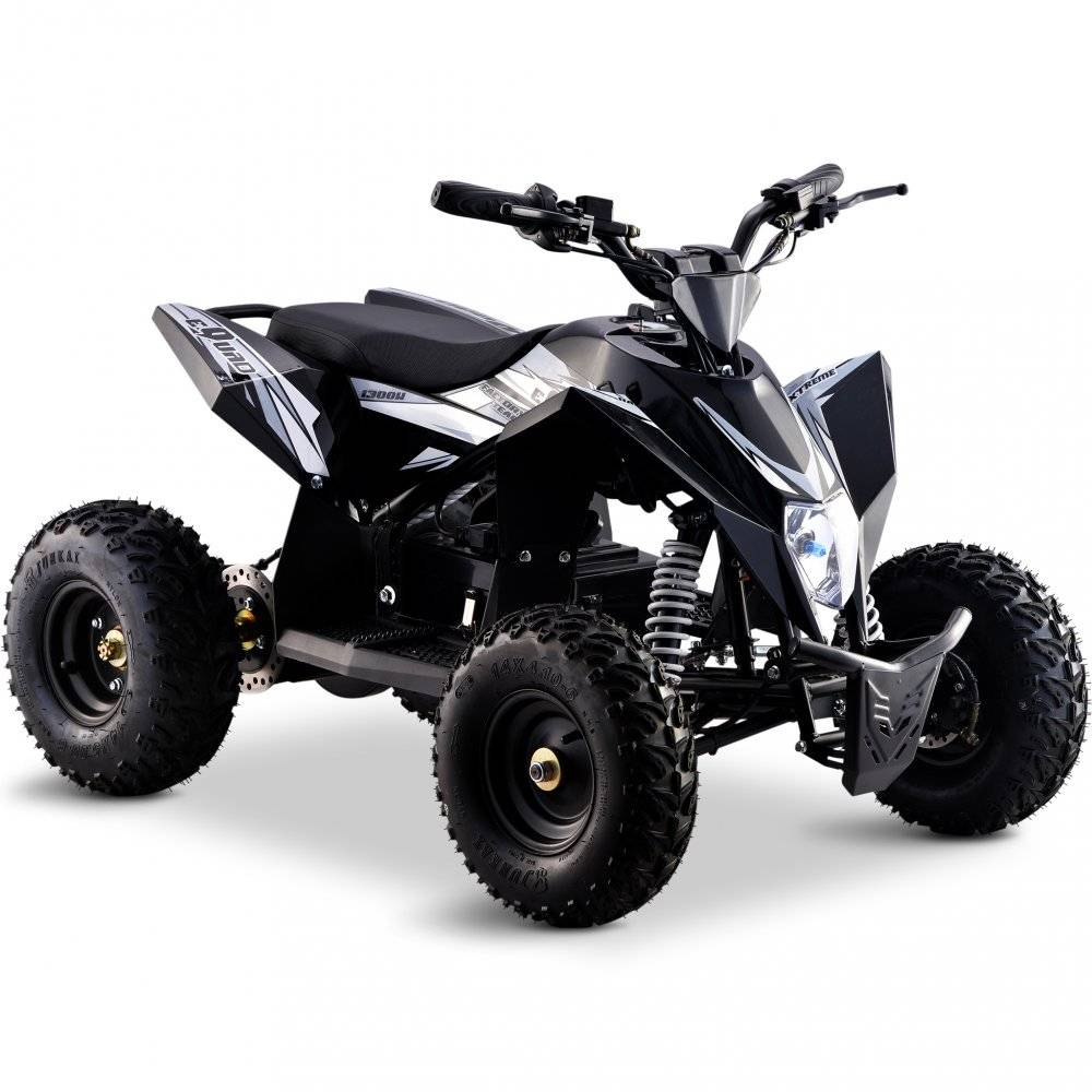 Premium El-ATV för barn | Litiumbatteri | 1300W | Svart