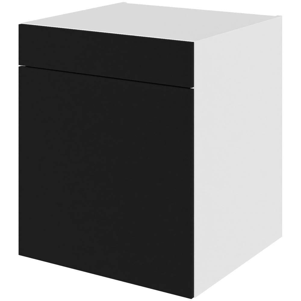 Multi-Living Køkken hyldeskab i Cibo Nero 127 H: 70,4 cm D: 60,0 cm - 1 låge & skuffe deludtræk/softluk - Bredde: 60 cm.