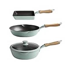 Pot Set Home Kitchen Wok Freying Pan Combination Non Stick Pan Special For Induction Cooker Kitchen Pot Cookware Set, Variety Pack