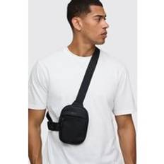 Mens Black MAN Cross Body Bag