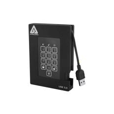 Apricorn Aegis Padlock Fortress A25-3PL256-S4000F - 4 TB - Ekstern SSD - USB 3.0 - 9 pin USB Type A