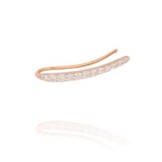 Ocean Tide 18K Rosegold Earring w. Diamonds