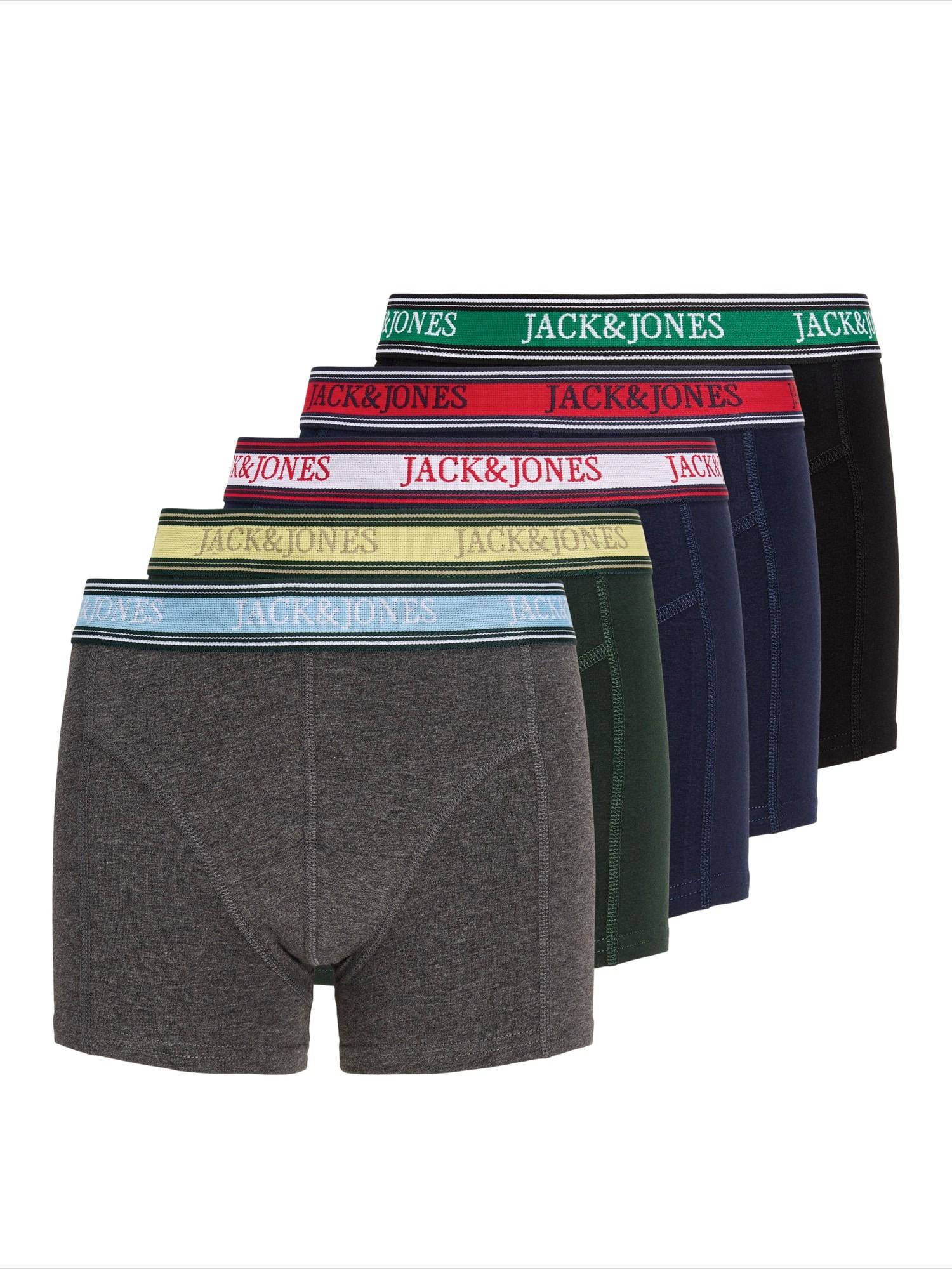 Jack & Jones Junior Underbukser  navy / mørkegrå / grøn / sort