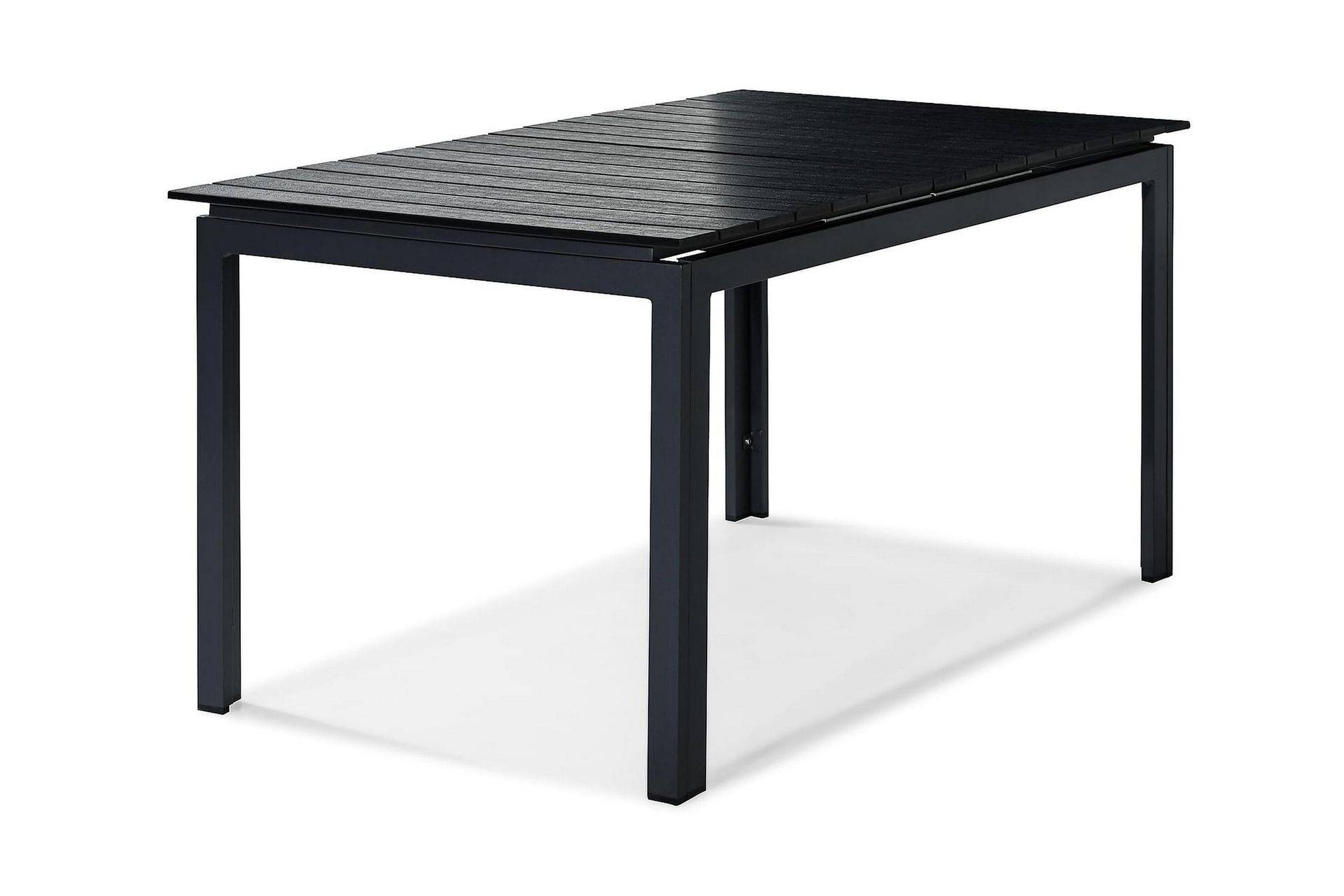 Comfort Garden Tunis Förlängningsbart Matbord 160-220x90 cm - Svart Matbord ute