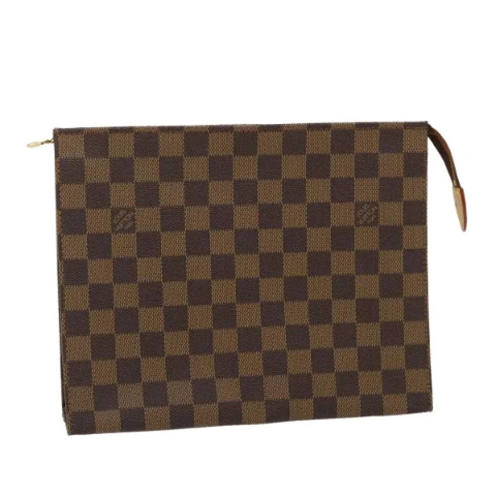 Louis Vuitton Vintage - Pre-owned Damier Ebene Pouch Vintage - Dam - ONE Size - Läder