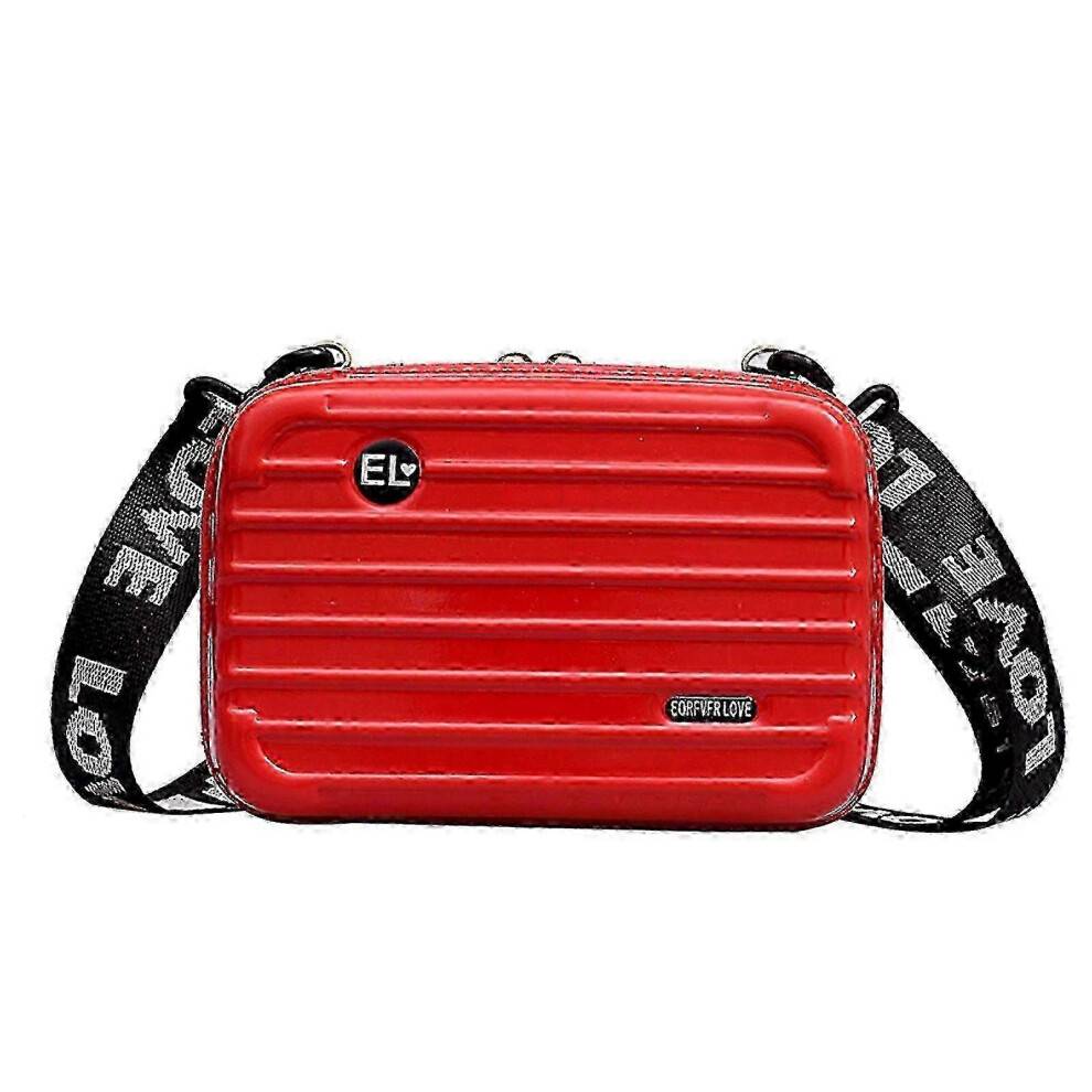 (Apple Red) Bestseller NEW Hard Shell Cosmetic Bags For Women,mini Suitcase Shape Crossbody Bag Shoulder Bag,gift For Women