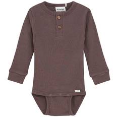 Minymo Body l/æ - Rib - Modal/Bomuld - Chocolate Chip - Minymo - 56 - Body L/Æ
