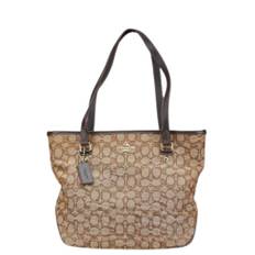 Coach Pre-owned, Vintage , Dame, Brun, ONE SIZE, Tyl, Pre-owned Stof hndtasker
