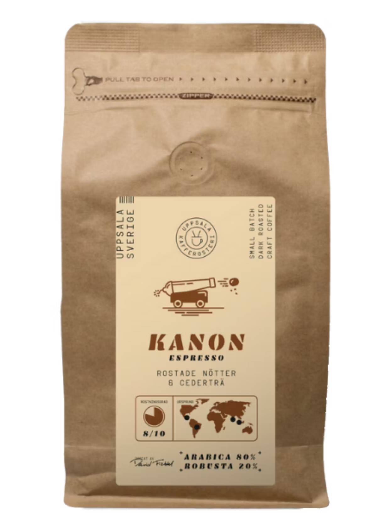 Uppsala kafferosteri Kanon kaffebönor: 500g