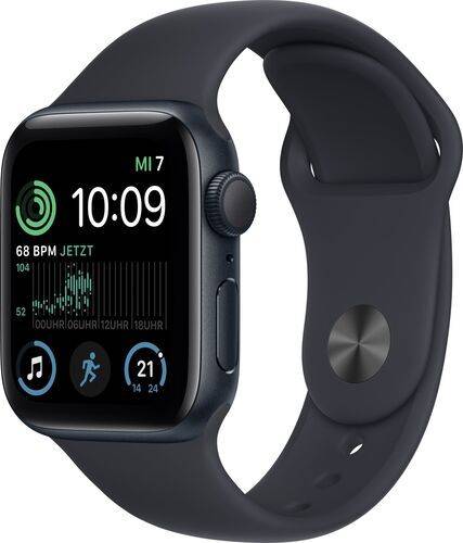 Apple Watch SE 40 mm (2022) | GPS | Midnatt | Sportband Midnatt S/M