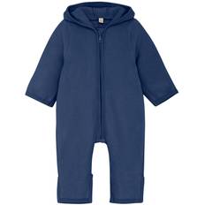 Huttelihut - Fleece køredragt - Blå - str. 12 mdr/80 cm